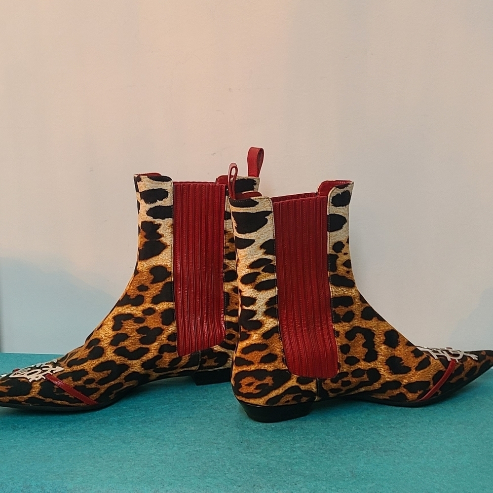Christian Dior Leopard 🐆 Print Booties European Size 38 - Picture 11 of 14